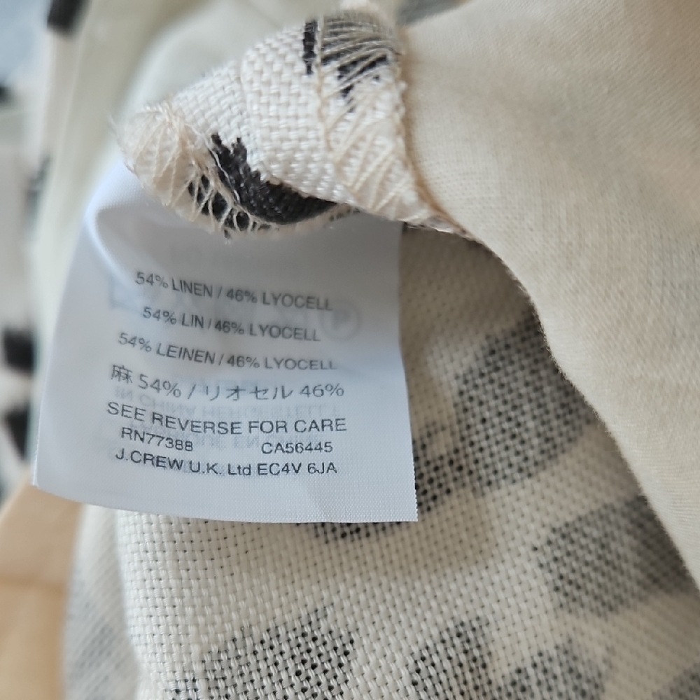 NWT J. Crew Ecru and Brown Flat Front Shorts Leopard Print - Picture 4 of 9